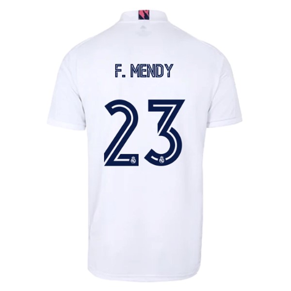 Maillot Football Real Madrid Domicile NO.23 F. Mendy 2020-21 Blanc